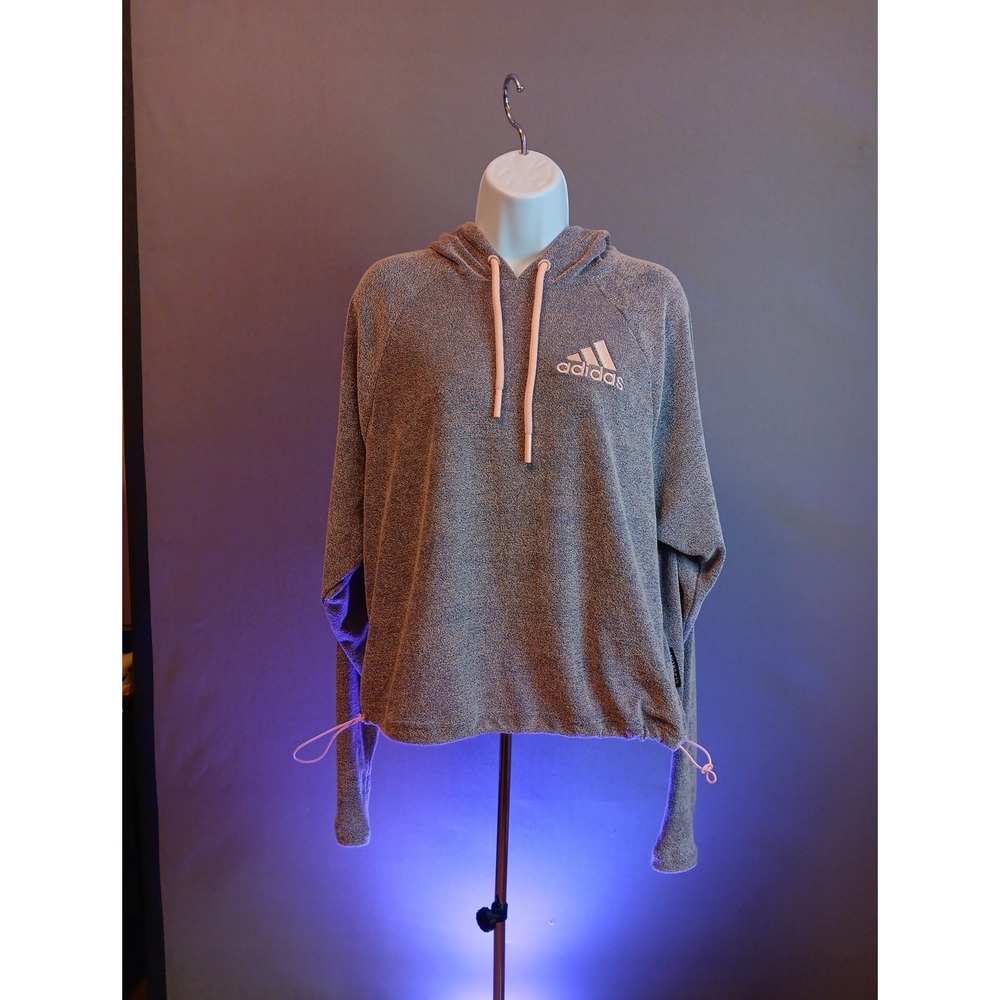 Adidas Aeroready Light  Pullover Training Hoodie Blue & Pink‎ Hue Women's Size S